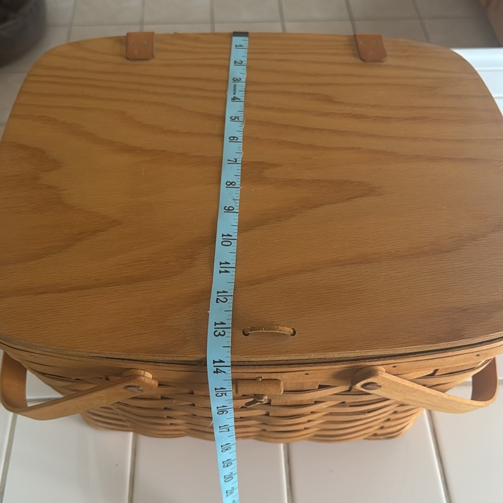 🐈‍⬛Longaberger XL Picnic basket - Picture 9 of 10
